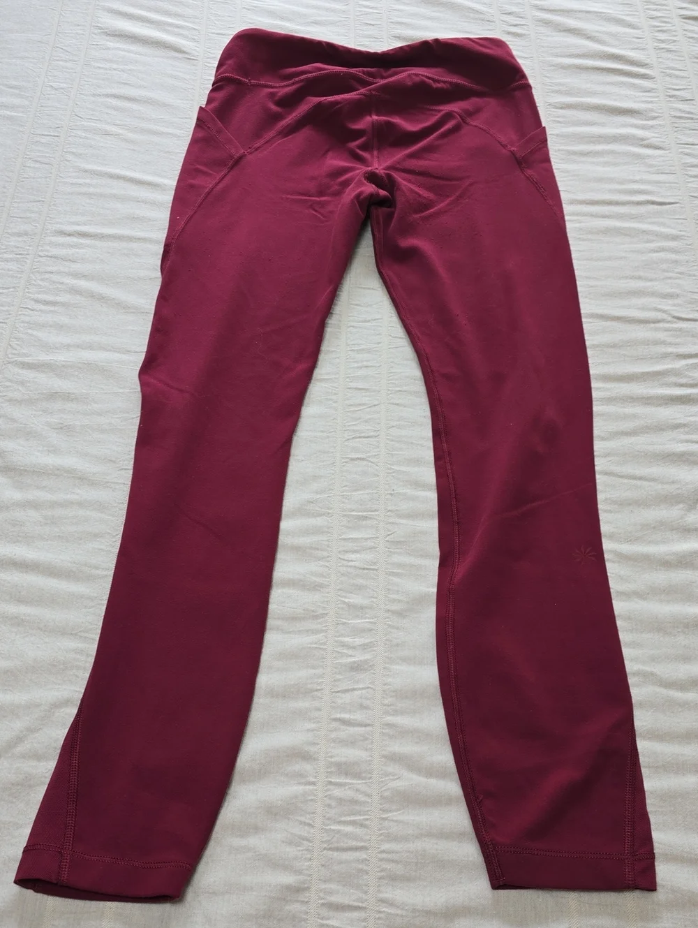 Athleta Burgundy Kids Leggings Girls M 8/10